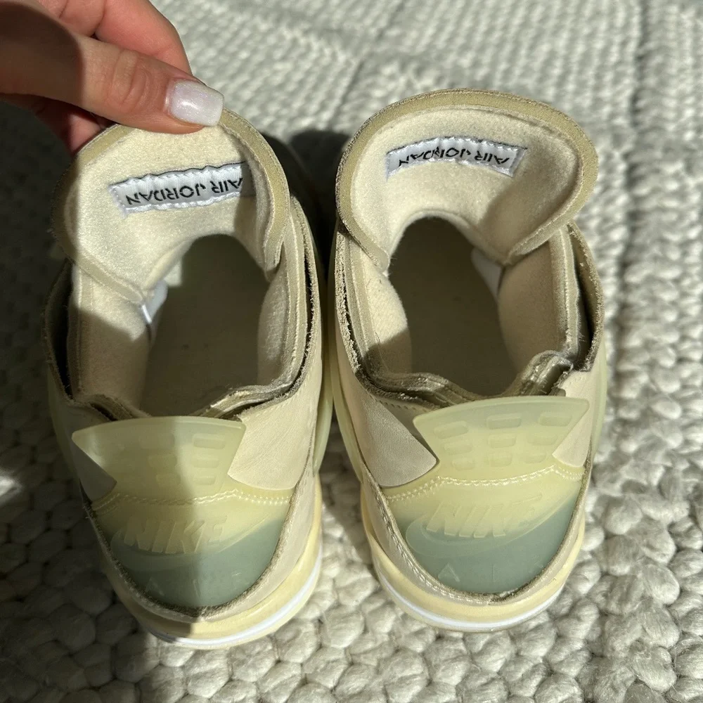 2020 Off-White x Wmns Air Jordan 4 Retro SP 'Sail' - Picture 6 of 8